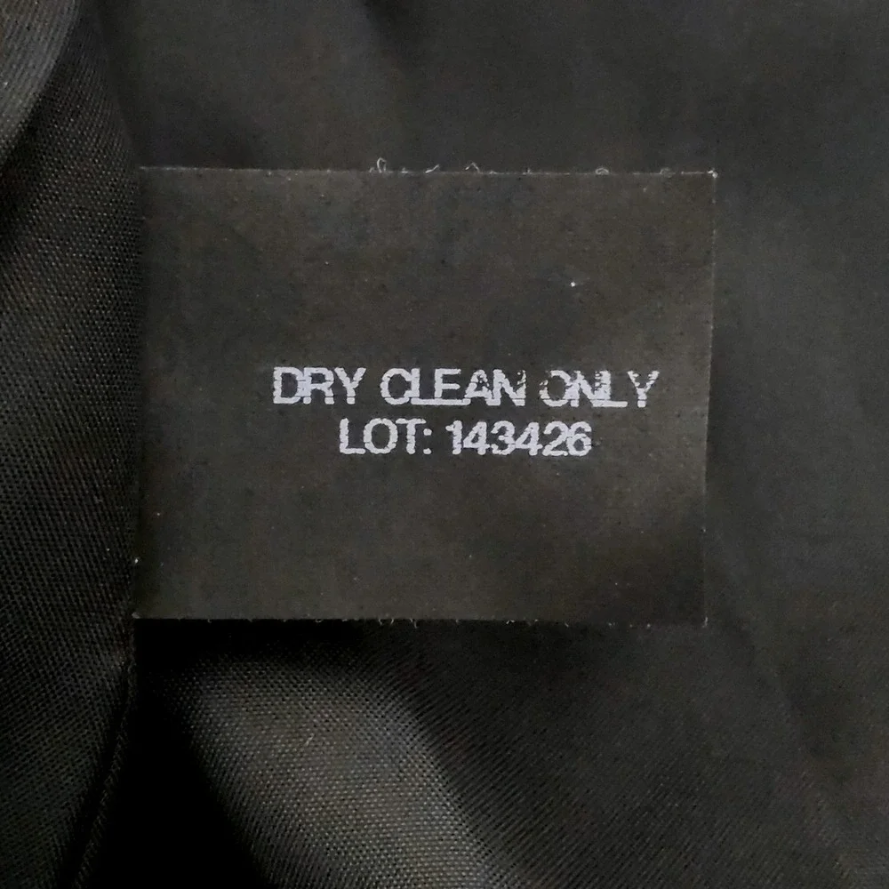 NEW Anne Klein Classic Double Breasted Pea Coat Womens Large Black‎ Wool Blend